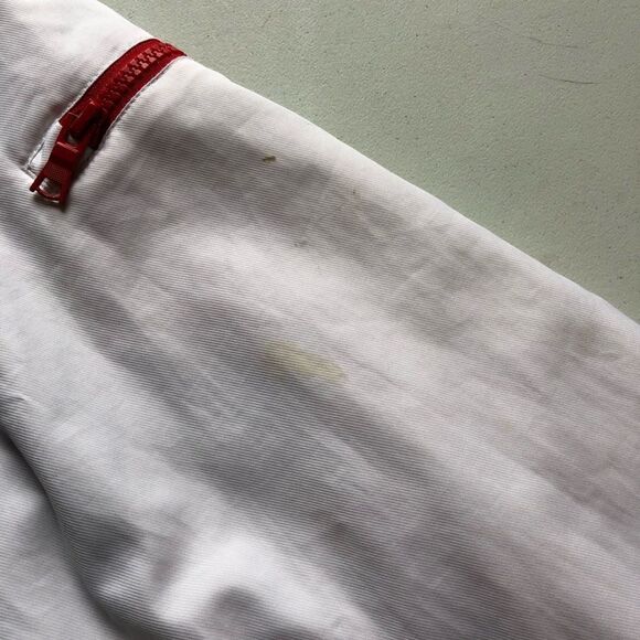 Under Armour Storm Varsity Jacket full zip black and white with red trim Medium - Picture 9 of 11